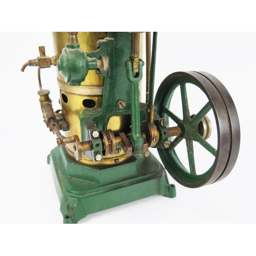 2588 - Bing Vertical Steam Plant with single cylinder and flywheel fitted with pressure release valve, wate... 