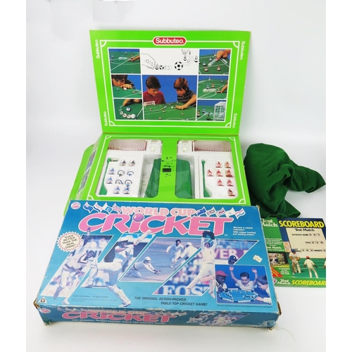 2595 - Sports Related Games including Subbuteo, World Cup Cricket and another