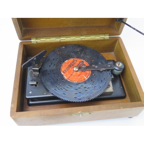 2598 - Thorens Wind-up Musical Box with 8 tracks