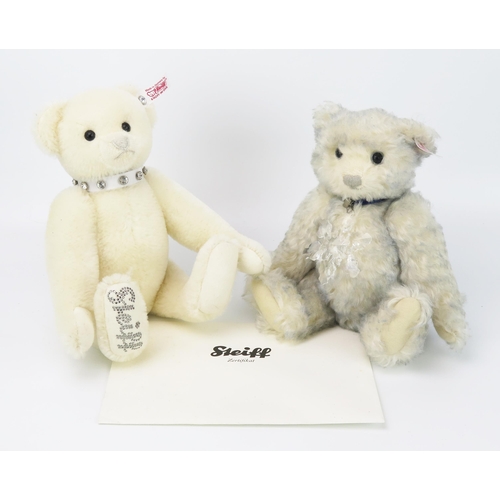 2614 - Steiff Teddy Bear Limited Edition Pair - (1) Krystal with growler and certificate 662003 (00174), (2... 