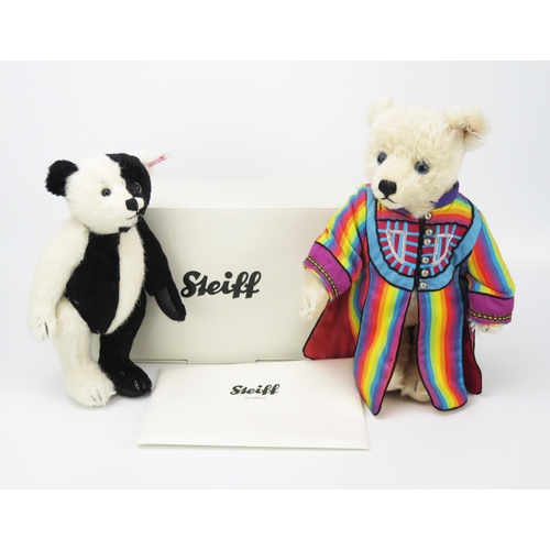 2618 - Steiff Teddy Bear Limited Edition Pair - (1) Joseph and his Technicoloured musical bear with certifi... 