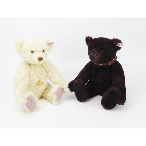 2619 - Steiff Teddy Bear Limited Edition Pair - (1) Diana Memorial Bear 662560 (01309), (2) Bordeaux with g... 