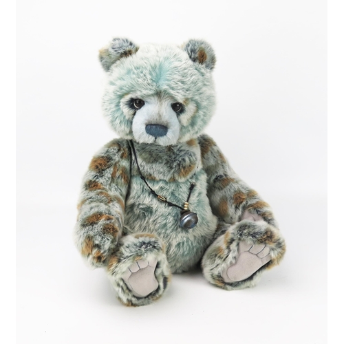 2635 - Charlie Bears Alicia Panda CB141447 with bell necklace, 50cm