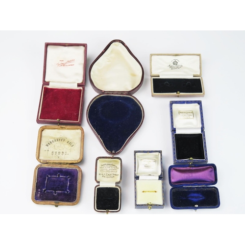 778 - A Collection of Antique and Modern Jewellery and Ring Boxes, three ring and five jewellery, (8).