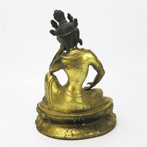 1670A - A Chinese Gilt Bronze Buddha, 19cm