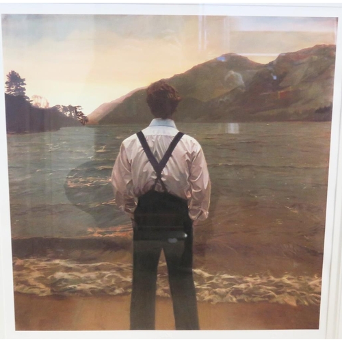 1357 - Iain Faulkner, Loch Eck, 9/150 signed limited edition giclée print, 96x98cm including glazed frame, ... 