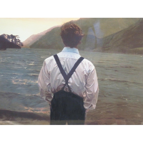 1357 - Iain Faulkner, Loch Eck, 9/150 signed limited edition giclée print, 96x98cm including glazed frame, ... 