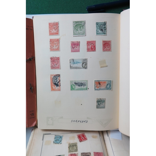 900A - Three albums and one stock book containing British, Commonwealth, dominions and world stamps, togeth... 