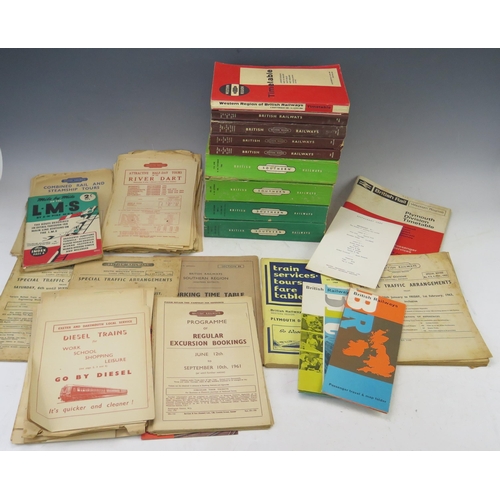 1001 - British Rail (Southern), a collection of passenger timetables dating from 1962/63, together with oth... 