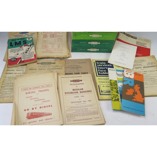 1001 - British Rail (Southern), a collection of passenger timetables dating from 1962/63, together with oth... 