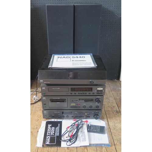 1045A - A NAD stereo system, includes, NAD 5440 Compact disc player, NAD 5120 turntable, NAD  Stereo receive... 