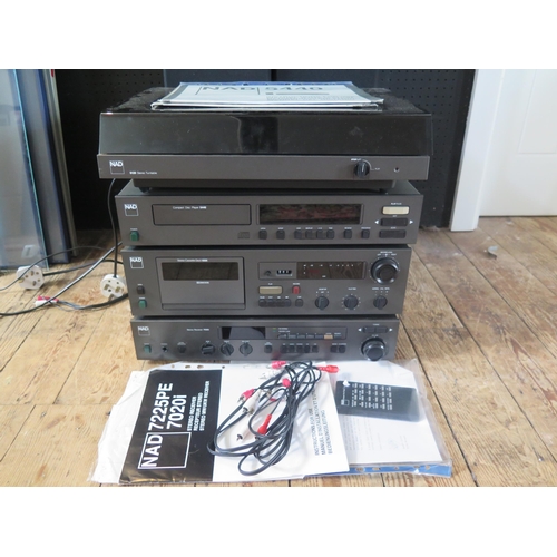 1045A - A NAD stereo system, includes, NAD 5440 Compact disc player, NAD 5120 turntable, NAD  Stereo receive... 