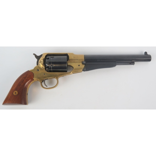 1066A - A Palmetto replica 1856 .36, six-shot percussion Texas New Army revolver, with 16cm octagonal barrel... 