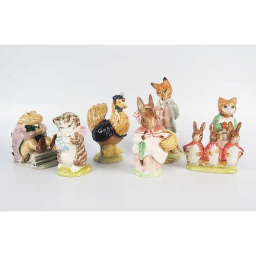 1238 - A small collection of Beswick Beatrix Potter characters, includes Mr Jackson, Mrs Rabbit, Sally Henn... 