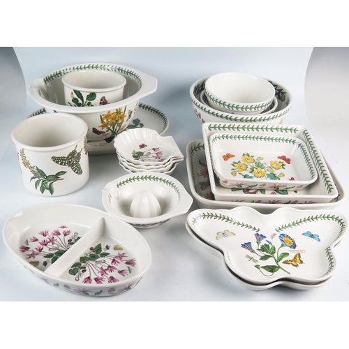 1243 - A collection of Portmeirion Botanic Garden pattern wares including roasting dishes, serving dishes, ... 