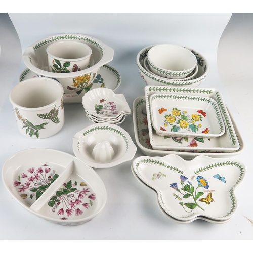 1243 - A collection of Portmeirion Botanic Garden pattern wares including roasting dishes, serving dishes, ... 