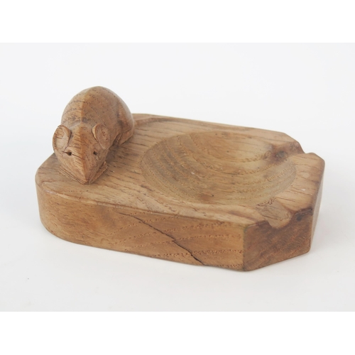 1305A - Robert 'Mouseman' Thompson Carved Oak Ashtray