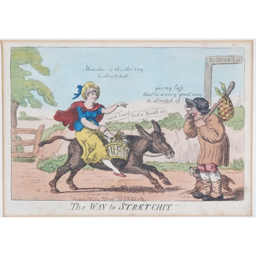 1347 - A late 18th/early 19th century polychrome engraving 