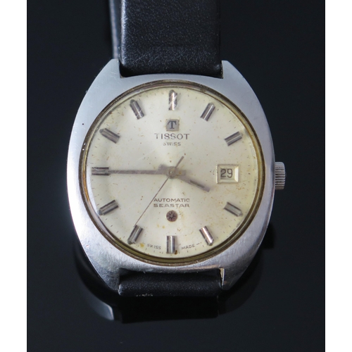 421 - A TISSOT Gent's Seastar Automatic Wristwatch with 36.5mm stainless steel case. Running