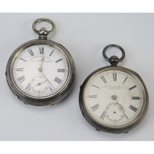 466 - A Fattorini and Sons 'Enterprise' Silver Cased Pocket Watch (c. 55mm case, London import marks, runn... 