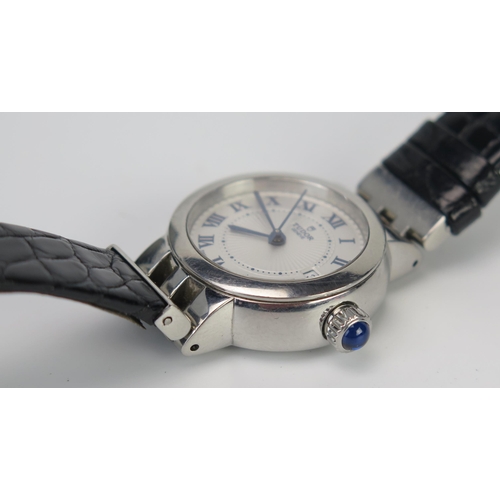 470 - A TUDOR Ladies Clair De Rose M35200-0001, 26mm case with cabochon sapphire to the crown. Sold with o... 