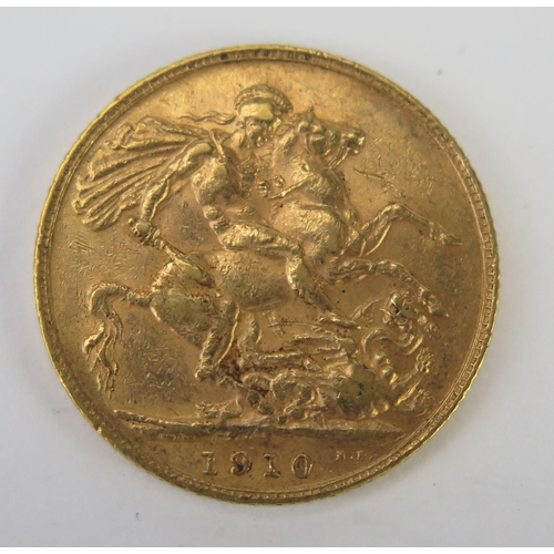 765 - An Edward VII  Gold Sovereign 1910