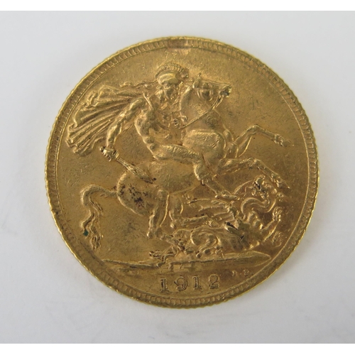 767 - A George V Gold Sovereign 1912