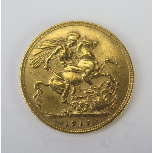 771 - A George V Gold Sovereign 1913