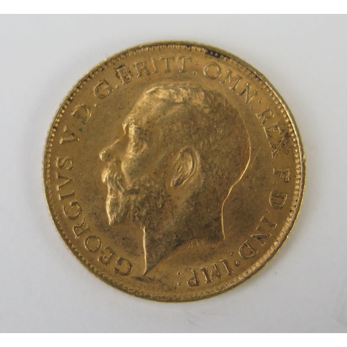 777 - An Edward VII Gold Half Sovereign 1913