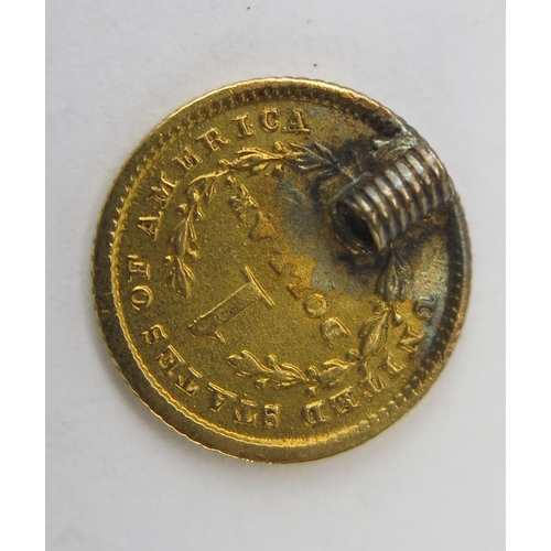 782 - USA Gold 1 Dollar with pin mount