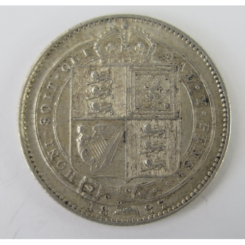 800 - A Victorian Silver Shilling 1887