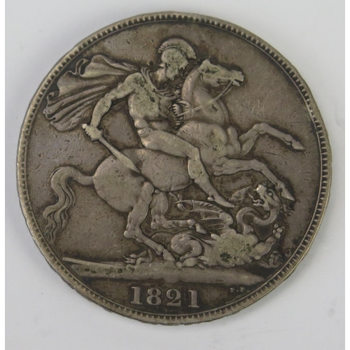 803 - A George III Silver Crown 1821