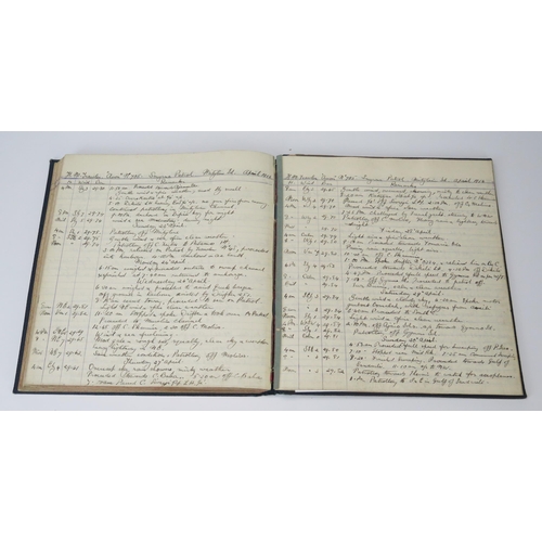 932B - A World War One sea log of Lieutenant George Lee RNR, commencing 1st November 1914 until 13th Octobe... 