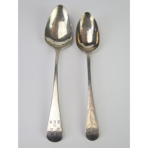 670 - A George III silver Old English pattern tablespoon, maker William Welch II, Exeter, 1809, initialled... 