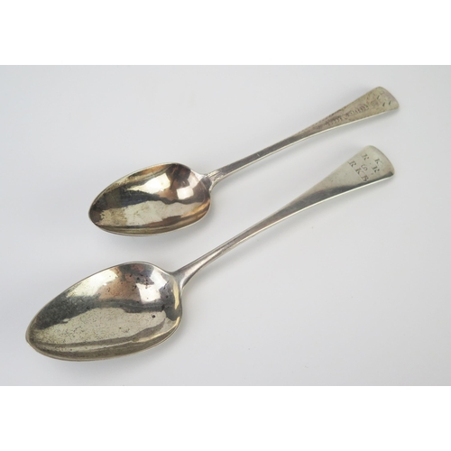 670 - A George III silver Old English pattern tablespoon, maker William Welch II, Exeter, 1809, initialled... 