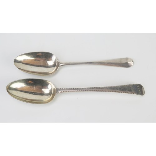 671 - A George III silver Old English pattern tablespoon, maker's mark  WC, London, 1776, initialled, toge... 