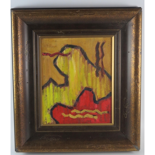 1392 - Clifford Fishwick (1923-1997)
Abstract, oil on board, signed to the reverse, 36 x 29cm