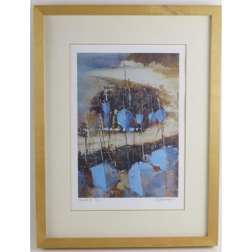 1397 - C. Osborne, Harbour II, limited edition print 7/50, signed in pencil by the artist, 25.5 x `18cm.