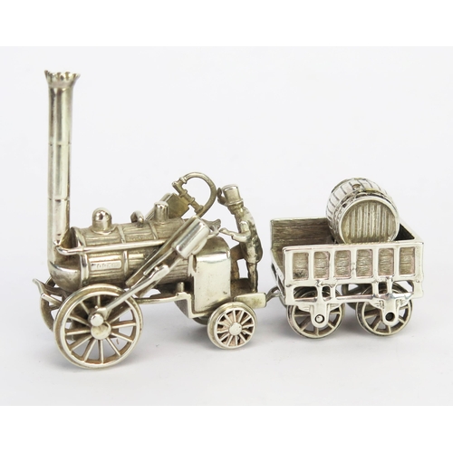 753 - A 20th century silver model of Stephenson's 