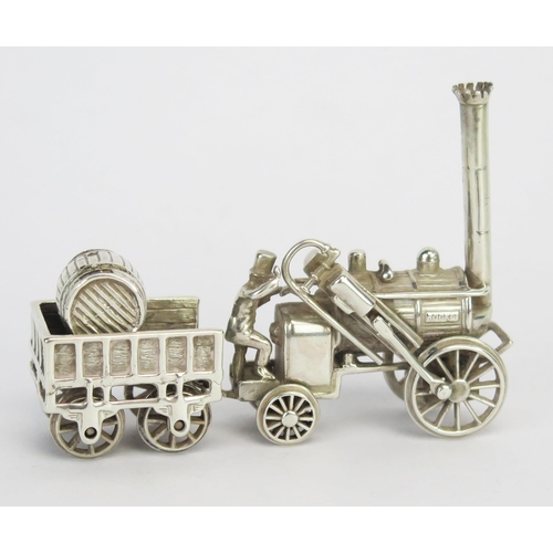 753 - A 20th century silver model of Stephenson's 