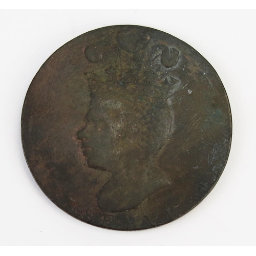 809 - Barbados 1788 penny token.