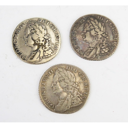 844 - Three x 1758 shillings.