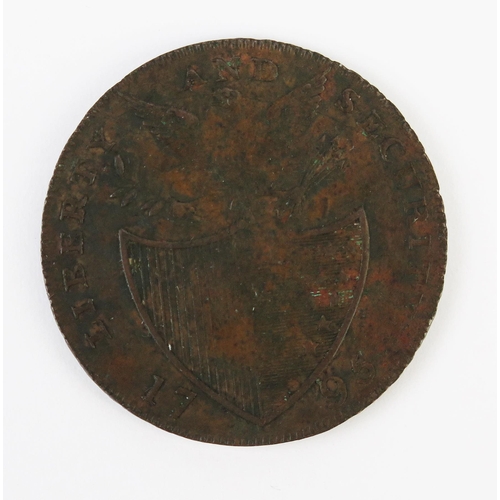 857 - USA halfpenny Washington token 1795.