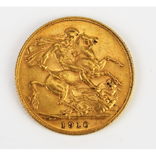 873 - An Edward VII 1910 Gold Sovereign