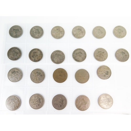 875 - An Album of GB Coinage including Victorian toy money, shillings and old £2 coins