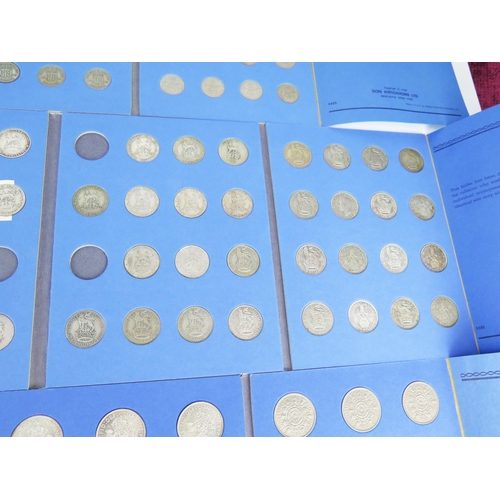 878 - A Collection of Silver Coinage in collector's sleeves including 3d, 6d, Half Crowns, Shillings and F... 