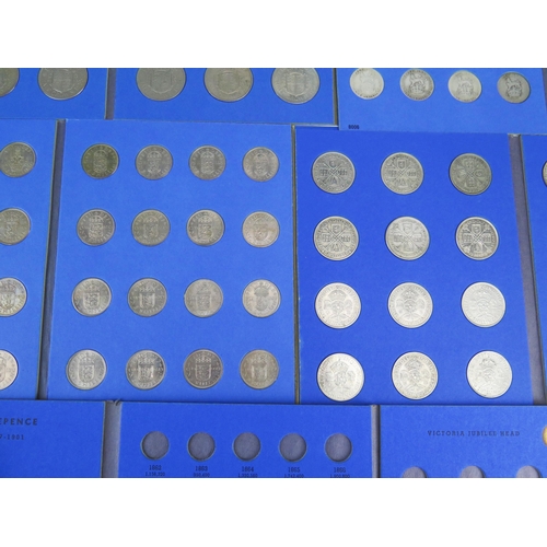 878 - A Collection of Silver Coinage in collector's sleeves including 3d, 6d, Half Crowns, Shillings and F... 