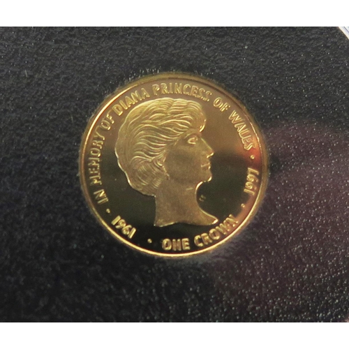 880 - A Jubilee Mint Princess Diana Solid Gold Coin Cover, with COA Ltd. Ed. 499