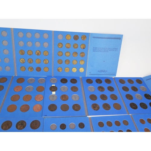 890 - A Collection of GB Coins including Pennies, Half Pennies, Farthings and Brass 3d