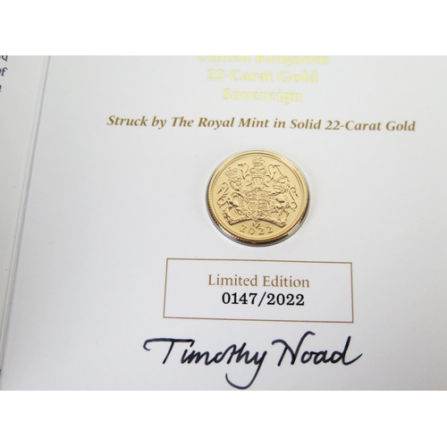 894 - An Elizabeth II Gold Sovereign 2022, uncirculated in  original sleeve